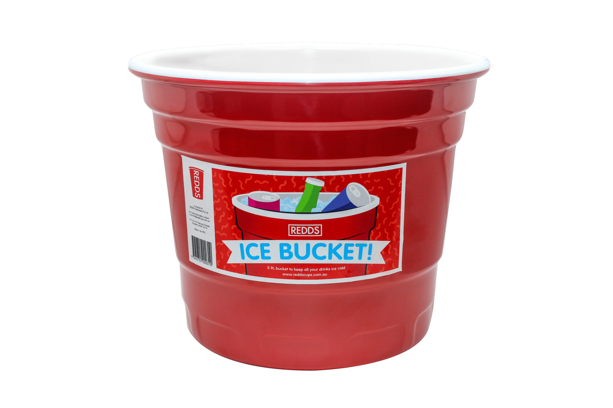 Giant red cup ice bucket