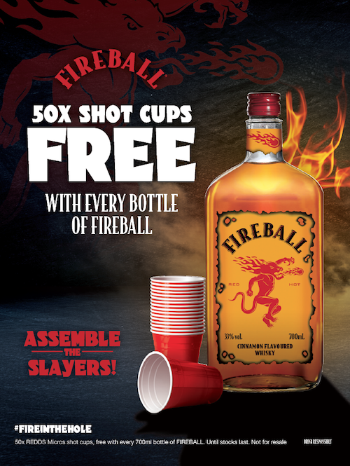 REDDS Cups Custom Fireball Micros Shot Cups