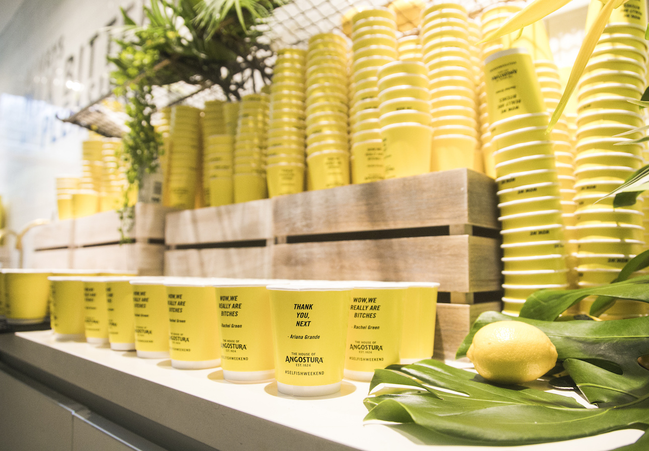 REDDS SOURCED & PRINTED | PEDESTRIAN TV SELFISH WEEKEND EVENT PAPER CUPS